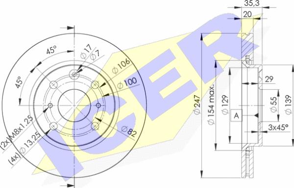 Icer 78BD4700-2 - Kočioni disk www.molydon.hr