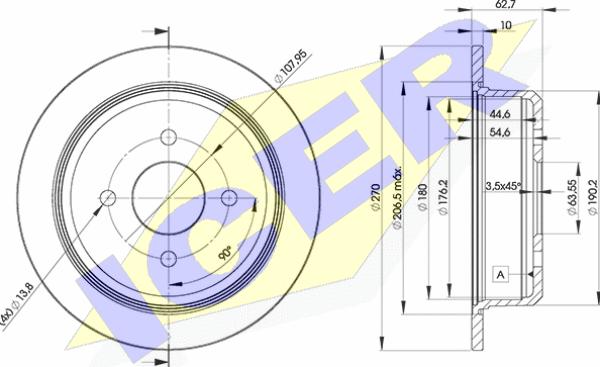 Icer 78BD5951-2 - Kočioni disk www.molydon.hr