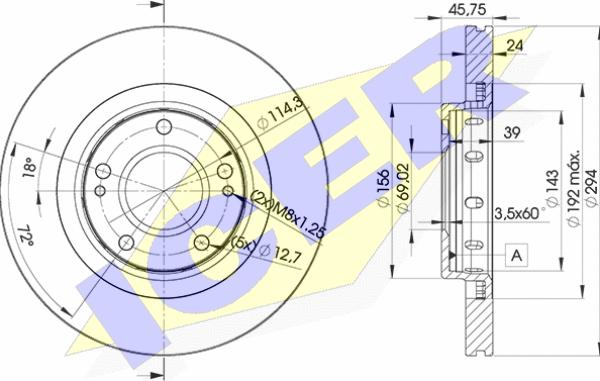 Icer 78BD5924-2 - Kočioni disk www.molydon.hr