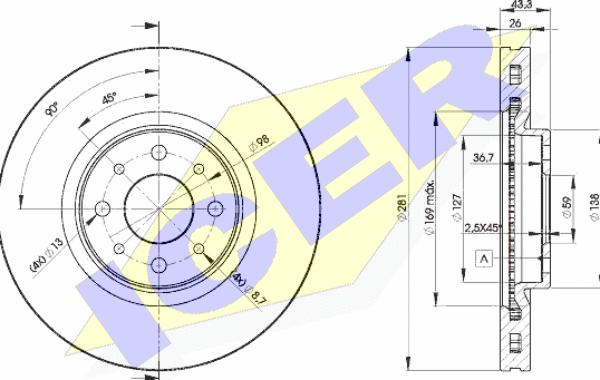 Icer 78BD5546-2 - Kočioni disk www.molydon.hr