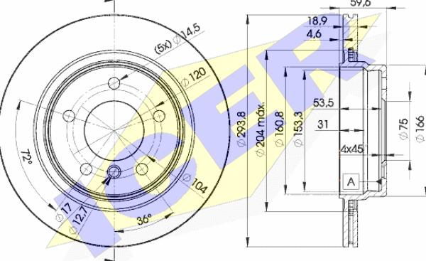 Icer 78BD5563-2 - Kočioni disk www.molydon.hr