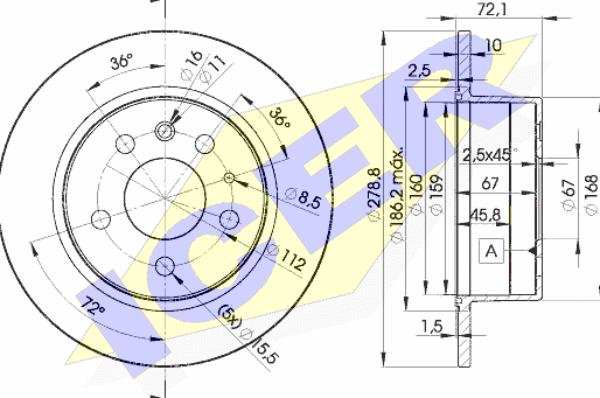 Icer 78BD5500-1 - Kočioni disk www.molydon.hr