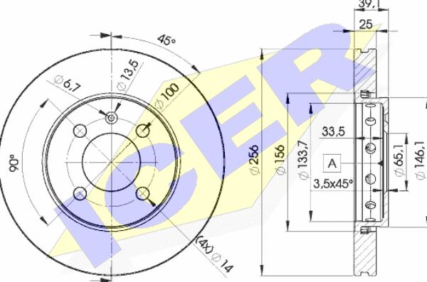 Icer 78BD5605-2 - Kočioni disk www.molydon.hr