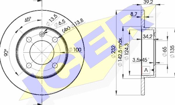 Icer 78BD5608-2 - Kočioni disk www.molydon.hr