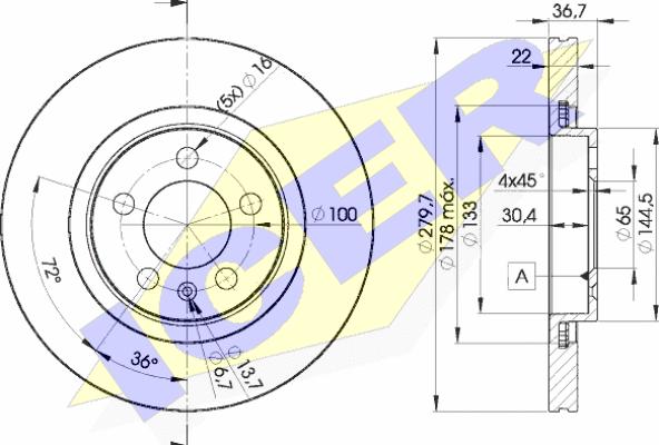 Icer 78BD5603-2 - Kočioni disk www.molydon.hr