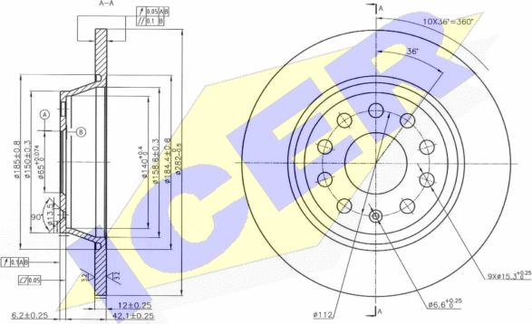 Icer 78BD5619-2 - Kočioni disk www.molydon.hr