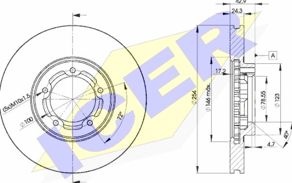 Icer 78BD5610-2 - Kočioni disk www.molydon.hr