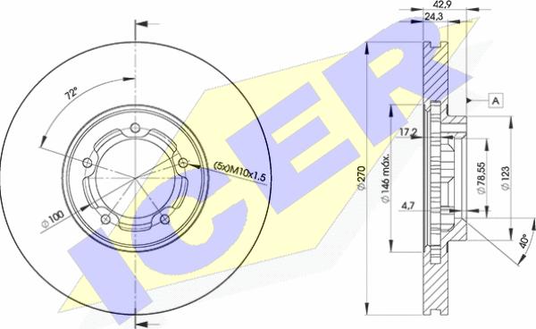 Icer 78BD5611-2 - Kočioni disk www.molydon.hr