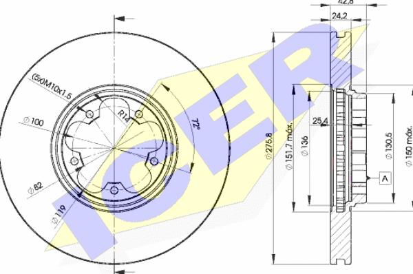 Icer 78BD5612-2 - Kočioni disk www.molydon.hr