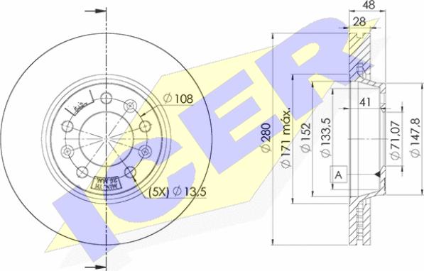 Icer 78BD5624-2 - Kočioni disk www.molydon.hr