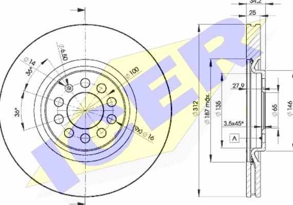 Icer 78BD5620-2 - Kočioni disk www.molydon.hr