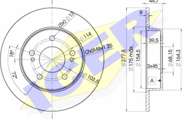 Icer 78BD5059-2 - Kočioni disk www.molydon.hr