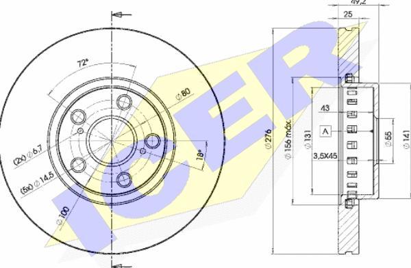 Icer 78BD5060-2 - Kočioni disk www.molydon.hr