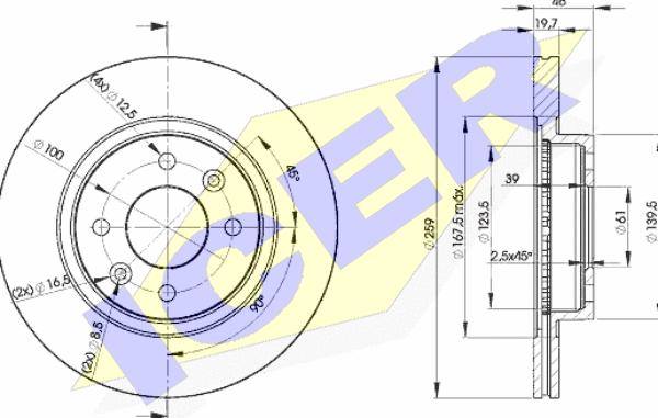 Icer 78BD5081-2 - Kočioni disk www.molydon.hr