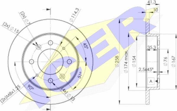 Icer 78BD5020-2 - Kočioni disk www.molydon.hr