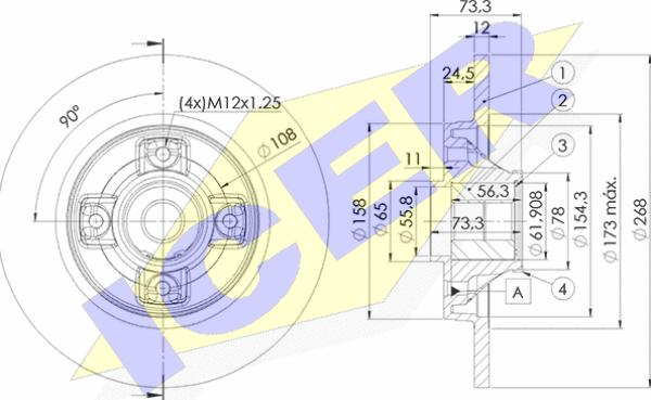 Icer 78BD5023-1 - Kočioni disk www.molydon.hr