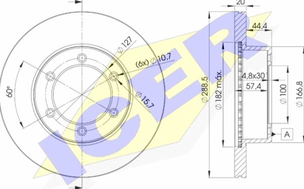 Icer 78BD5190-2 - Kočioni disk www.molydon.hr