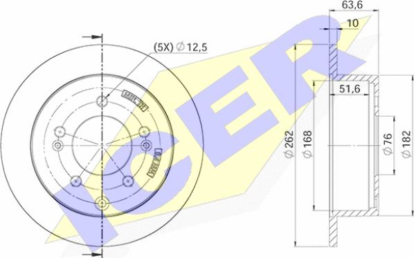 Icer 78BD5169-2 - Kočioni disk www.molydon.hr