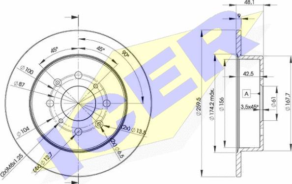 Icer 78BD5105-2 - Kočioni disk www.molydon.hr