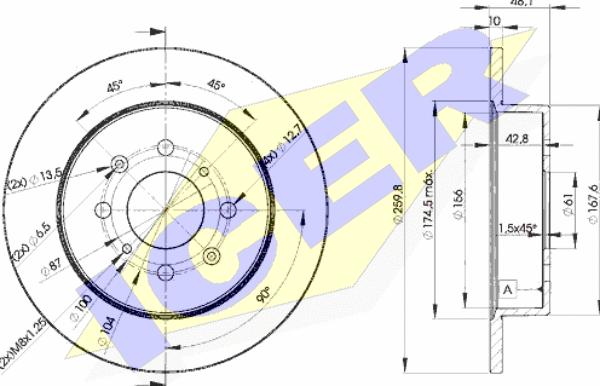 Icer 78BD5106-2 - Kočioni disk www.molydon.hr