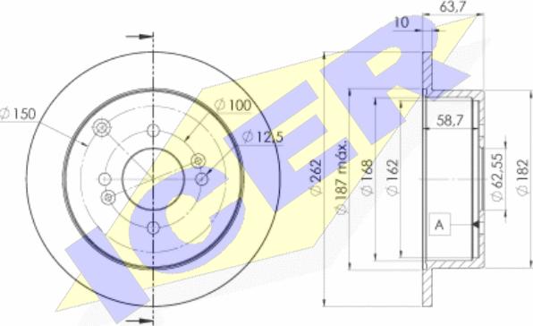 Icer 78BD5102-2 - Kočioni disk www.molydon.hr