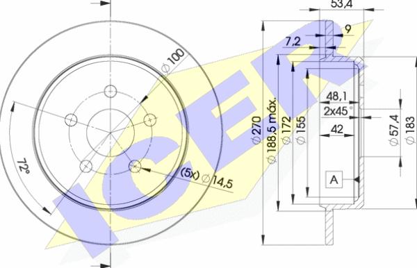 Icer 78BD5114-2 - Kočioni disk www.molydon.hr