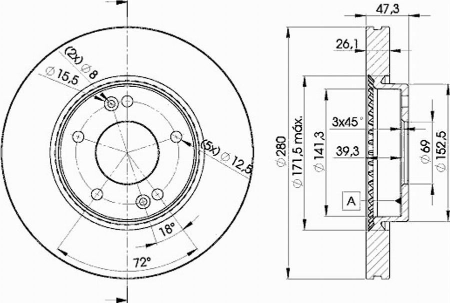 Icer 78BD5171 - Komplet kočnica, disk-kočnica www.molydon.hr