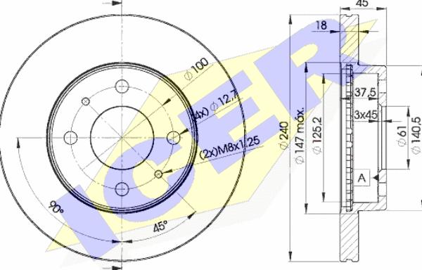 Icer 78BD5800-2 - Kočioni disk www.molydon.hr