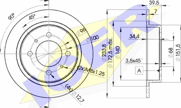 Icer 78BD5803-2 - Kočioni disk www.molydon.hr