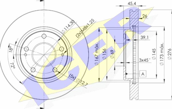 Icer 78BD5399-2 - Kočioni disk www.molydon.hr