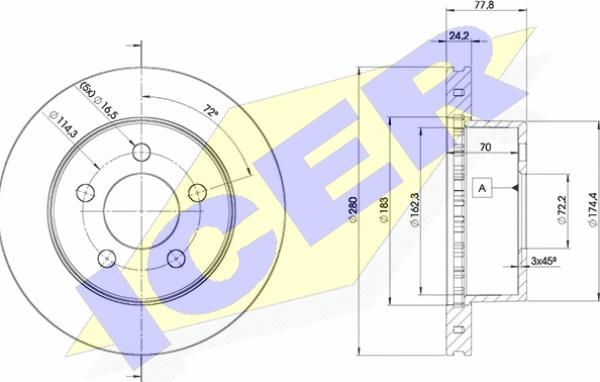 Icer 78BD5396-1 - Kočioni disk www.molydon.hr