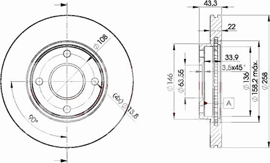 Icer 78BD5344 - Komplet kočnica, disk-kočnica www.molydon.hr