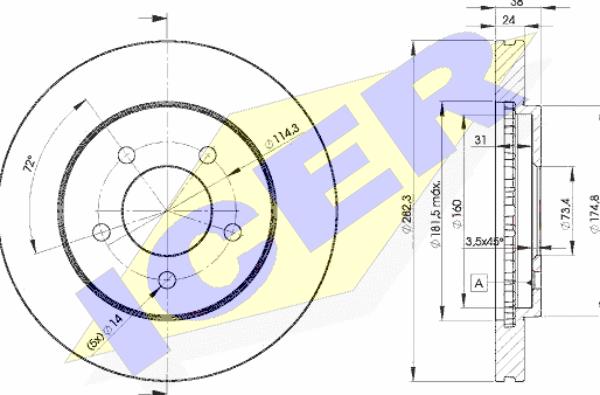 Icer 78BD5347-2 - Kočioni disk www.molydon.hr