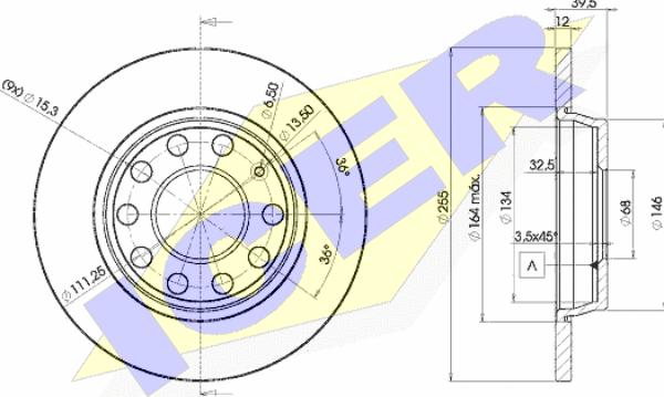 Icer 78BD5309-2 - Kočioni disk www.molydon.hr