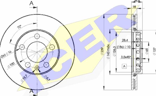 Icer 78BD5308-2 - Kočioni disk www.molydon.hr