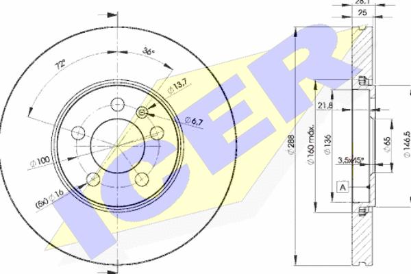 Icer 78BD5302-2 - Kočioni disk www.molydon.hr