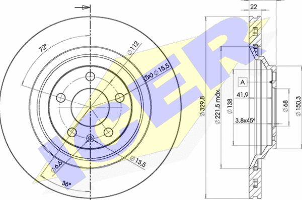 Icer 78BD5314-2 - Kočioni disk www.molydon.hr