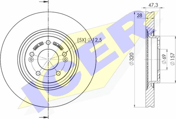 Icer 78BD5271-2 - Kočioni disk www.molydon.hr