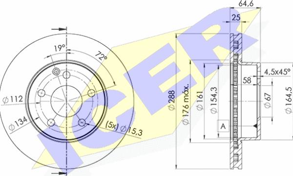 Icer 78BD6476-2 - Kočioni disk www.molydon.hr