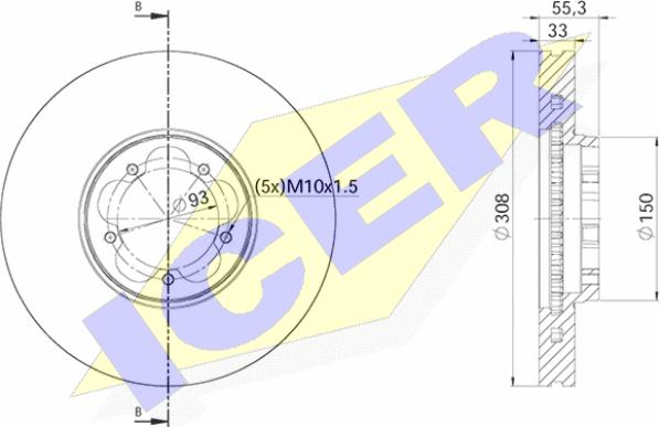 Icer 78BD6539-1 - Kočioni disk www.molydon.hr