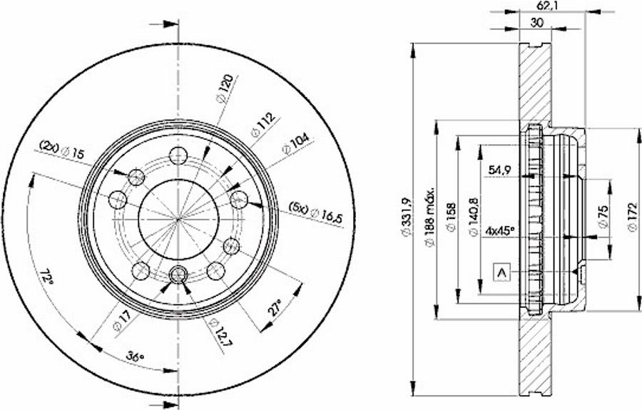 Icer 78BD6045 - Kočioni disk www.molydon.hr