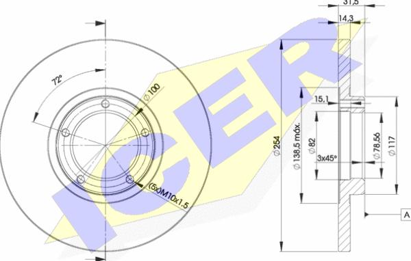 Icer 78BD6055-2 - Kočioni disk www.molydon.hr