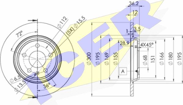 Icer 78BD6075-2 - Kočioni disk www.molydon.hr