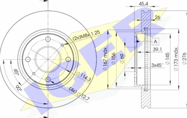 Icer 78BD6070-2 - Kočioni disk www.molydon.hr