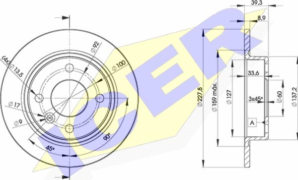 Icer 78BD6165-2 - Kočioni disk www.molydon.hr