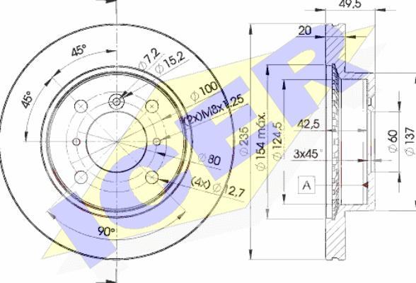 Icer 78BD6101-2 - Kočioni disk www.molydon.hr