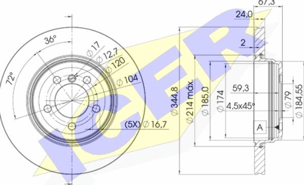 Icer 78BD6129-2 - Kočioni disk www.molydon.hr