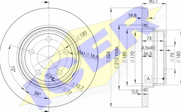 Icer 78BD6849-2 - Kočioni disk www.molydon.hr