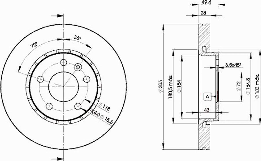 Icer 78BD6845 - Kočioni disk www.molydon.hr