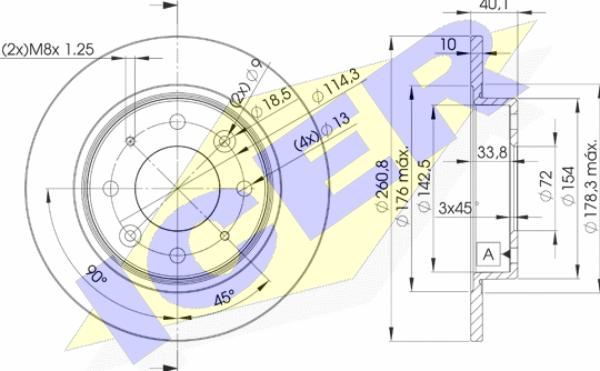 Icer 78BD6251-2 - Kočioni disk www.molydon.hr